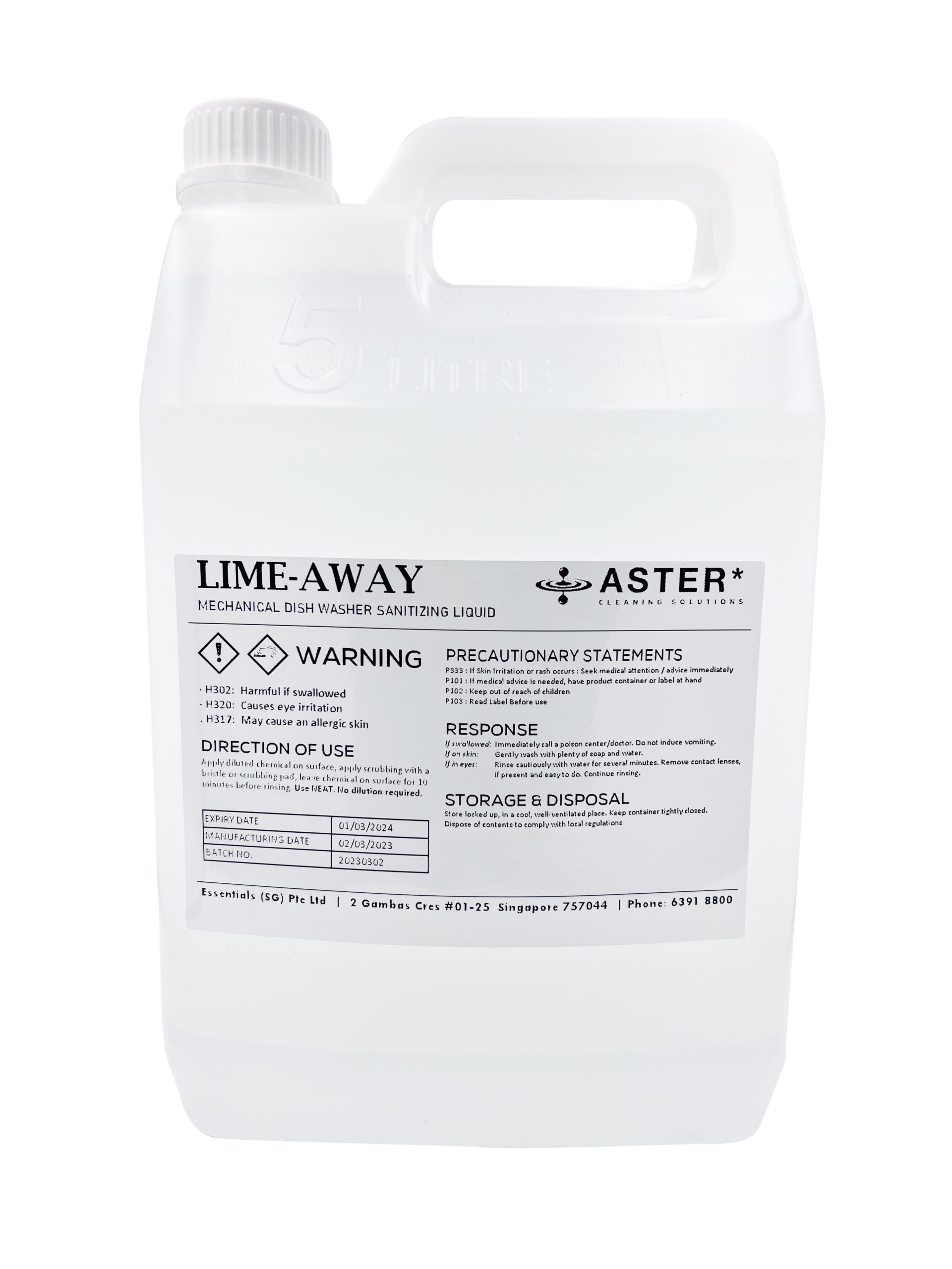 Aster - Lime Away (5 Liters / 25 Liters)